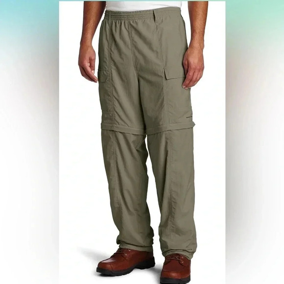 Columbia UPF 50 Aruba III quick dry zip off convertible pants sage color - Picture 1 of 13
